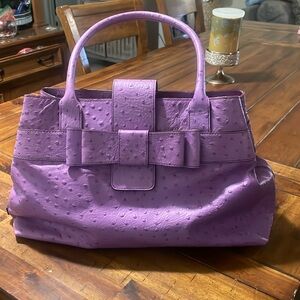 Lavender Ostrich Kate Spade Satchel